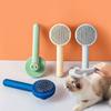 Convenient Pet Accessories Self Cleaning Grooming Massager Cat Brush Pet Comb Hair Remover Scraper