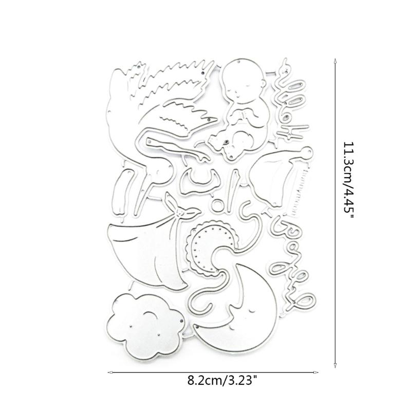 Птицы Вырубки Малыш Металлические режущие штампы Трафареты Тиснение Штампы для DIY Скрапбукинга Открытки Фотобумаги Альбом Украшения