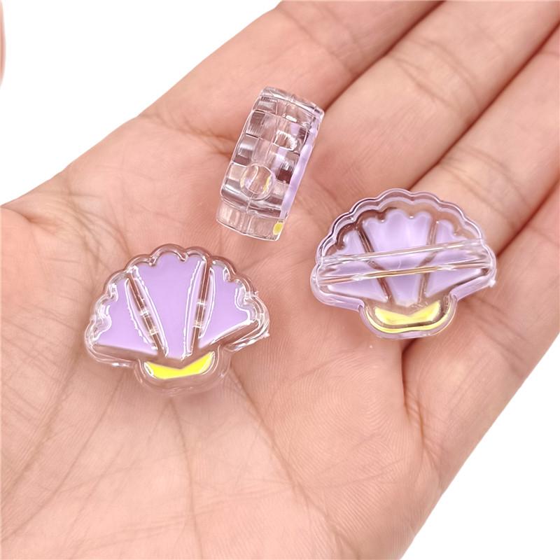 Подвески креативные бусины ручной работы из ракушек капающие масляные прозрачные DIY браслет ожерелье изготовление акрил ювелирные изделия аксессуары материал 5 шт мода