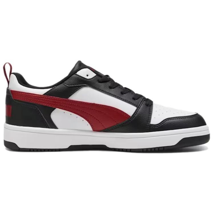 PUMA Rebound V6 Low top Skateboard Shoes Unisex Black White 392328-30