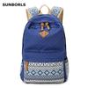 SUNBORLS Холщовая Сумка Женский Рюкзак В Этническом Стиле Женская Новая Школьная Сумка Сумка Для Студентов Средней Школы Дорожный Рюкзак Женская Тканевая Сумка Женская