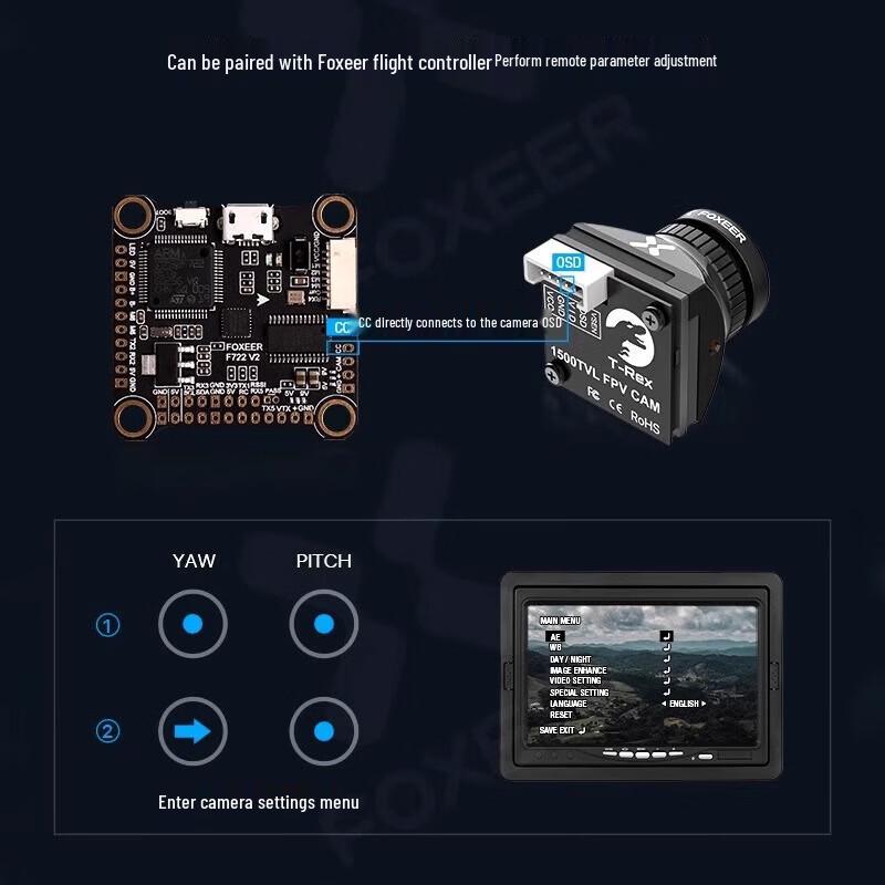FOXEER T-Rex Micro 1500TVL FPV Camera