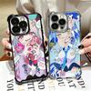 Аниме Кавайная Девушка Ins Стиль Покрытие Чехол для Телефона Для Iphone 16 17 Pro Max Air 16E 14 15 Plus 12 13 Mini Противоударный Подушка Безопасности Чехол