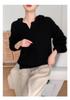 Women's Plus Size Hooded Wool Cable Knit Pullover - Slim Fit Casual Sweater for Autumn/Winter