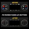 AC Dash Button Kit Repair Climate Dual Control Decal Stickers