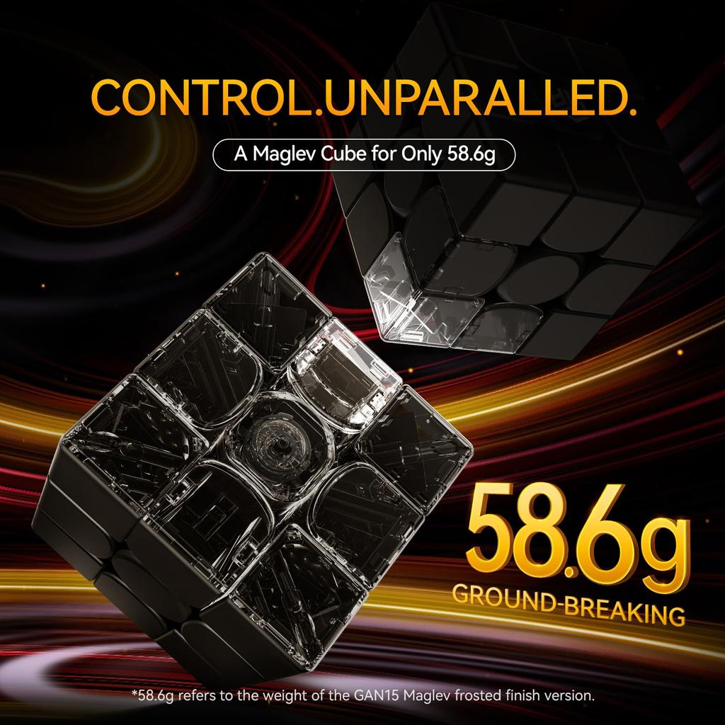 GAN15 Magnetic Levitation Speed Cube GAN Magnetic Cube Is the Perfect Combination of and Super Brain Teaser Puzzle Flagship UV Coating for 3x3,
