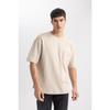 Oversize Fit Crew Neck Short Sleeve 100% Cotton Heavy Fabric T-shirt T3661az24sp