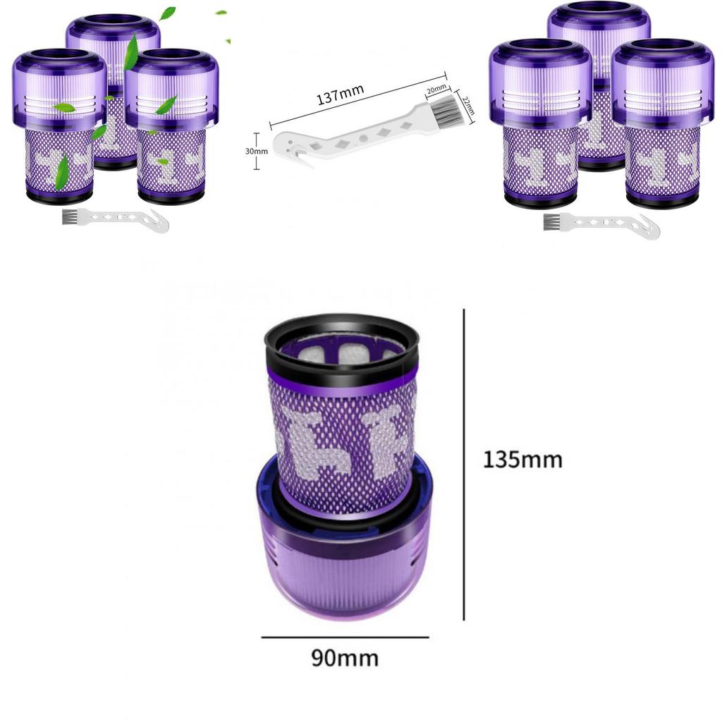 Совместимый HEPA-фильтр Dyson V10 для V6 V8 V11 V12 V15 для домашнего использования, белый