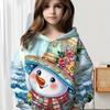 Детская одежда Толстовки с капюшоном для девочек с длинным рукавом и 3D-принтом Детская одежда на весну и осень Повседневная одежда для фестивалей и вечеринок Одежда для девочек Топы