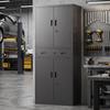 Metal Storage Cabinet, 180cm Tall Tool Cabinet with Locking Doors, Drawer and Adjustable Shelves, Black
