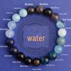 Браслет Five Elements Blue Crystal Aquamarine: Ювелирный подарок для мужчин и женщин, восполняющий запасы воды