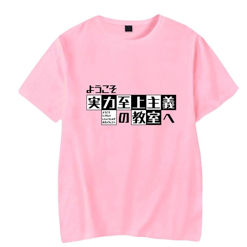 Класс элитной модной футболки, женские летние футболки унисекс с короткими рукавами, повседневные уличные футболки в стиле аниме, футболки унисекс