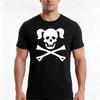 Skull Crossbones Pigtails Tshirt Summer Casual Cotton Tee Oversized Streetwear Tops Vintage Graphic Print Unisex Unisex Unisex