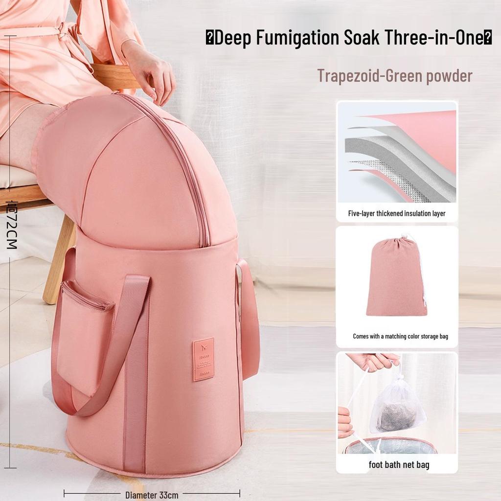 Утолщенная портативная термоизолированная ванночка для ног: Складная, глубокая, удобная для путешествий ванночка для ног для взрослых.