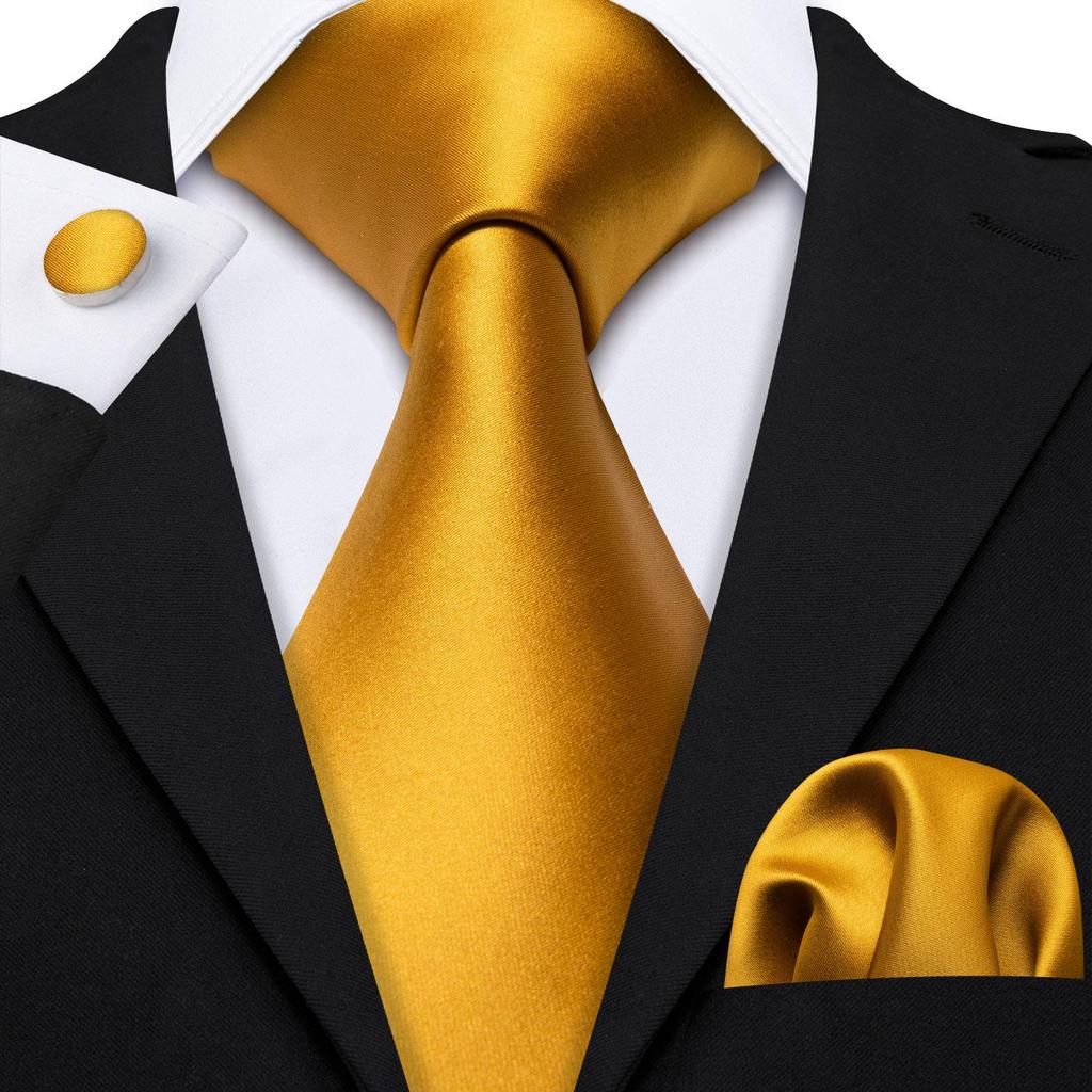 Barry.Wang Галстуки для мужчин, галстук, носовой платок, набор запонок, бордовый полосатый жаккардовый свадебный комплект