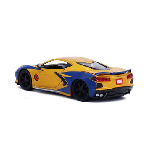 Росомаха из комиксов Marvel и Chevy Corvette 2020 года 1:24 Масштаб