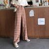 Женские Широкие брюки в клетку, размер: M-XL, цвета в ассортименте