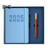 Планировщик расписания на 2025 год. Организация на месяц и неделю. Записная книжка с эластичной веревкой. Обложка из искусственной кожи. Планировщик.