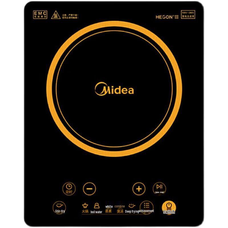 Midea Умная индукционная плита HT2218HM, китайская вилка (адаптер в комплекте)