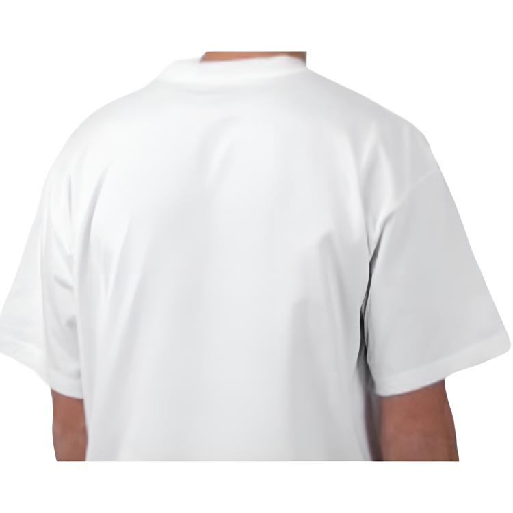 Carhartt WIP Мужская футболка с принтом букв, круглым вырезом, приталенного кроя, прямого силуэта, с короткими рукавами, Белый I032875-00A-XX