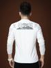 European-Style Men's Long-Sleeve T-Shirt with Lettering and Gold Stamping, 2025 Autumn New Fashion Brand Slim-Fit Top for Men
