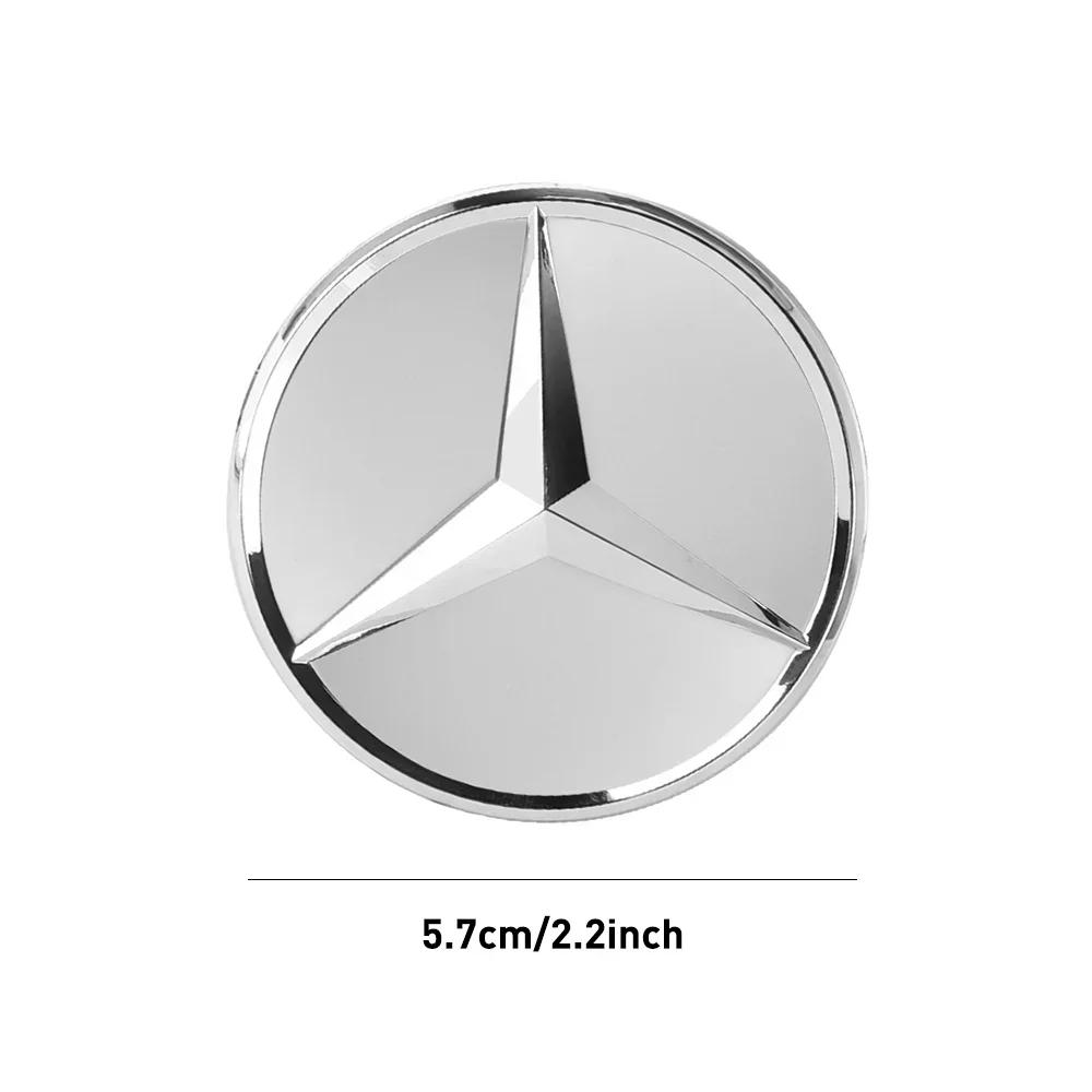 Автомобильная наклейка для Mercedes Benz 1 шт. Алюминиевый круглый декоративный стикер логотипа рулевого колеса автомобиля для Mercedes Benz AMG W211 W176 W177 W20