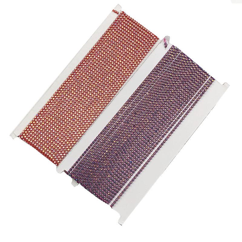 Одежда Обувь Шляпа Вырез Брюки Край Diy с ромбовидным дизайном Аксессуары для одежды Кружева 9 метров 3 мм, прошитая вручную цепочка со стразами