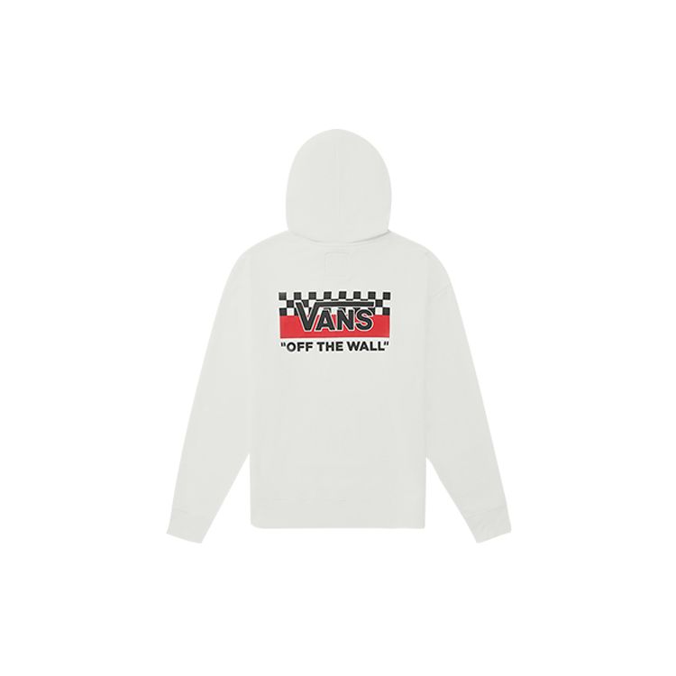 Vans Толстовка с капюшоном в шахматную клетку, мужская толстовка, белая VN0A4URAWHT1