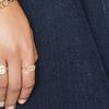 Dior Clair D Lune White Imitation Crystal Metal Ring Women jewelry R1137CDLCYD301