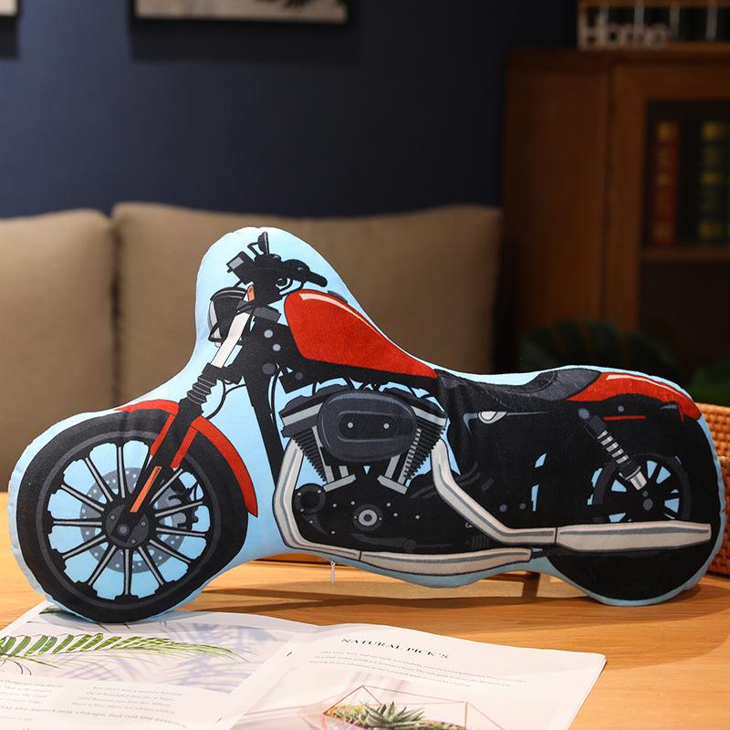 Мультяшная Подушка-Игрушка в Форме Транспорта, Принт, Экскаватор, Машина, Самолет, Детская Развивающая Плюшевая Игрушка