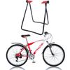 U-Shaped Folding Hub Repair Bracket Parking Rack Bike Triangle Vertical Stand Bicycle Floor Stand