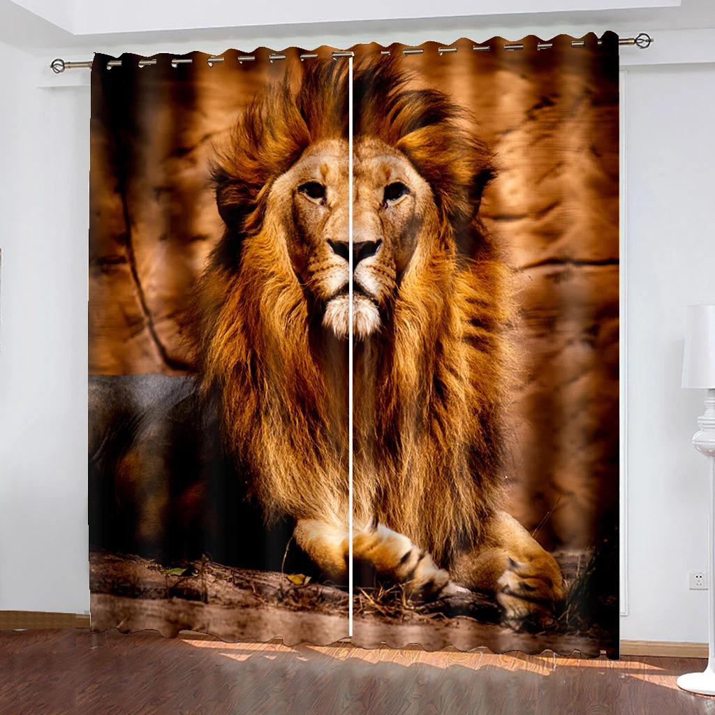 3D Печать Пара Любовь Современный Животный Волк Луна Ночью Драпировка Оконная Занавеска Спальня Декоративная Занавеска 2 Панели для Гостиной