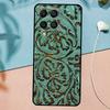 Коричневый узор из тисненой кожи для Samsung Galaxy M14 M34 M54 M20 M06 M16 M12 M13 M15 M35 M55 M33 M53 M21 M31 M32 M52 Чехол