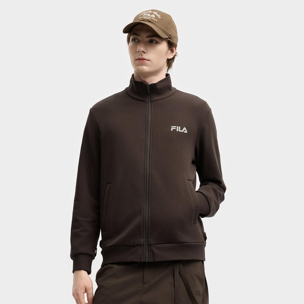 Fila Оригинальный Модный Ретро Простой Повседневный Спортивный На Каждый День Универсальный Удобный Цветной Блок Плетеный С Капюшоном Костюм-Двойка Куртка Мужские куртки F11M539707F-GY