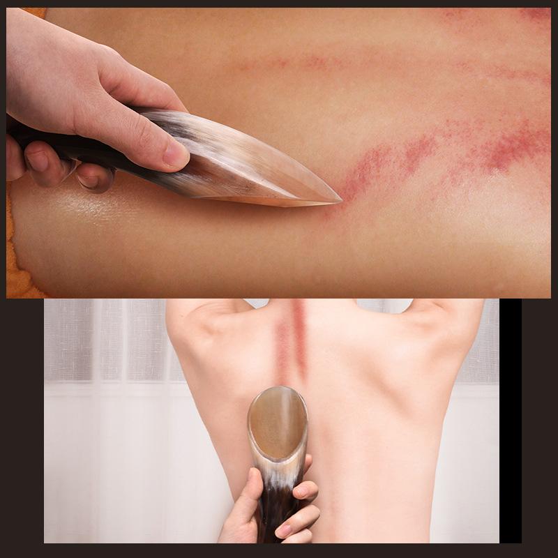 Натуральный рог буйвола без стресса, массажный инструмент, спа-терапия, массажер, скребковая доска