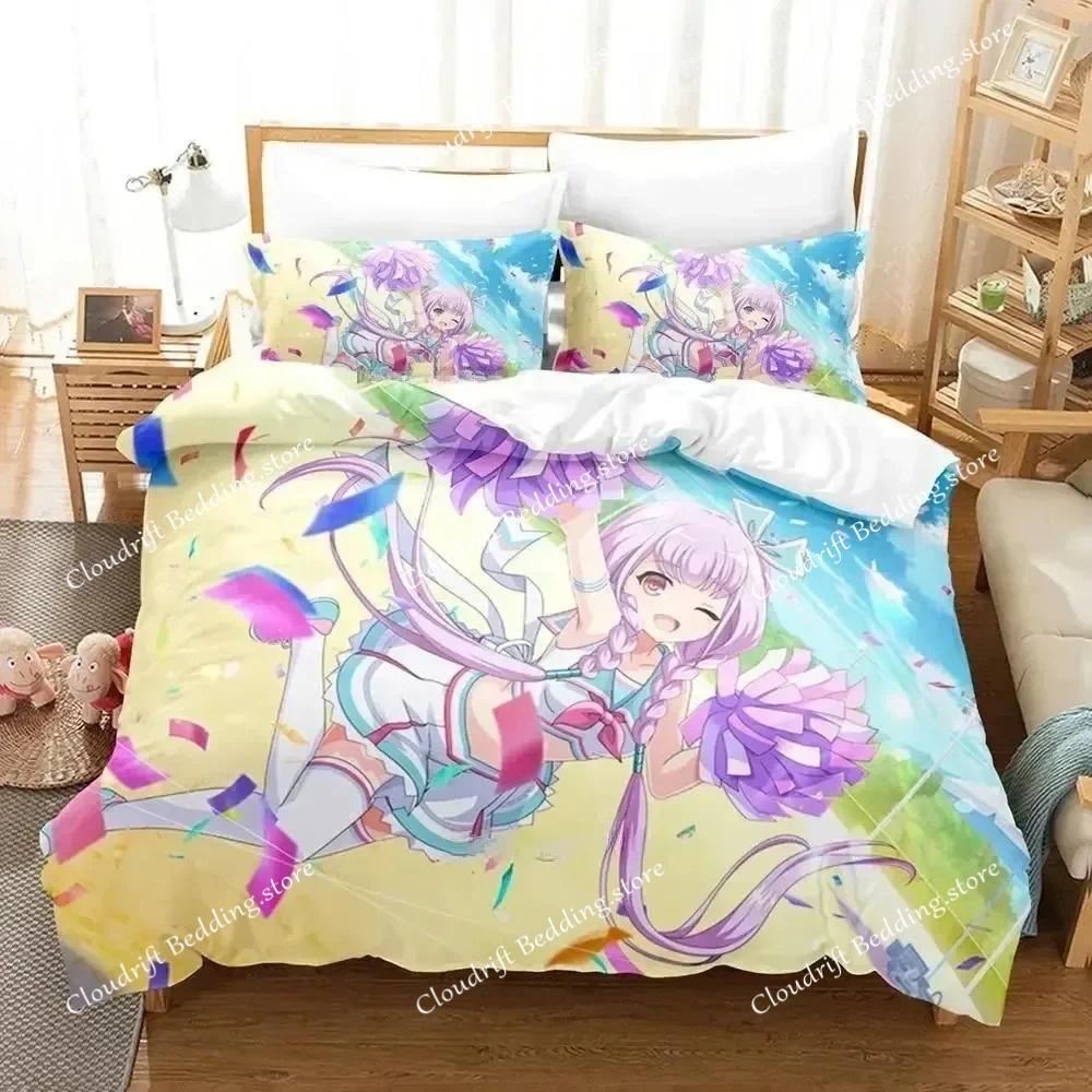 Аниме Набор постельного белья Assault Lily Bouquet Односпальный Двуспальный Полный Queen King Размер Комплект постельного белья для взрослых детей Спальня Пододеяльник Комплекты