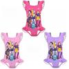 Kids Girls Anime Cartoon K-POP Rumi Zoey Mira Print Ruffle Sleeveless One-piece Swimsuit Swimwear