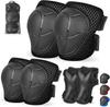 Комплект наколенников и налокотников для детей/подростков с защитой запястий для детей от 4 до 16 лет, катание на скейтборде, роликовых коньках, лыжах, роликовых коньках, велоспорте