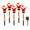 Creative Santa Claus Solar Lights Solar-Powered Holiday Decoration Lights  Xmas Party Decorations