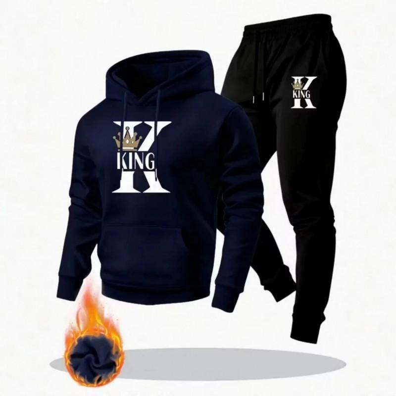 Mens Hoodie - Set 2026 Fashion Casual Letter Print