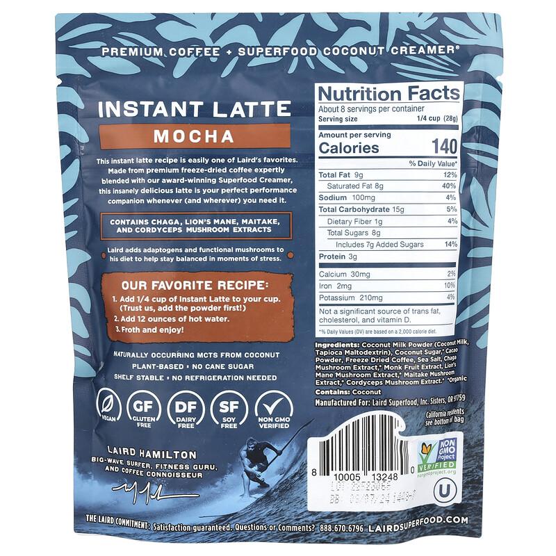 Instant Latte, Coffee + Creamer + Adaptogens, Mocha, 8 oz (227 g)