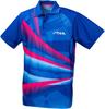 Stiga CN-III Table Tennis Short Sleeve Shirt, Pink, Size M