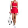 Sports Suit Women's Fashion Outdoor Bra Skirt Running Workout Outfit Suit Yoga Nude Feel Tennis Suit Two-piece Set Women