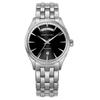 Часы Jazzmaster Day Date Auto Jazzmaster Черный циферблат Нержавеющая сталь Сапфировое стекло Автоматический завод Водонепроницаемость 5 АТМ 41 мм Швейцарские часы
