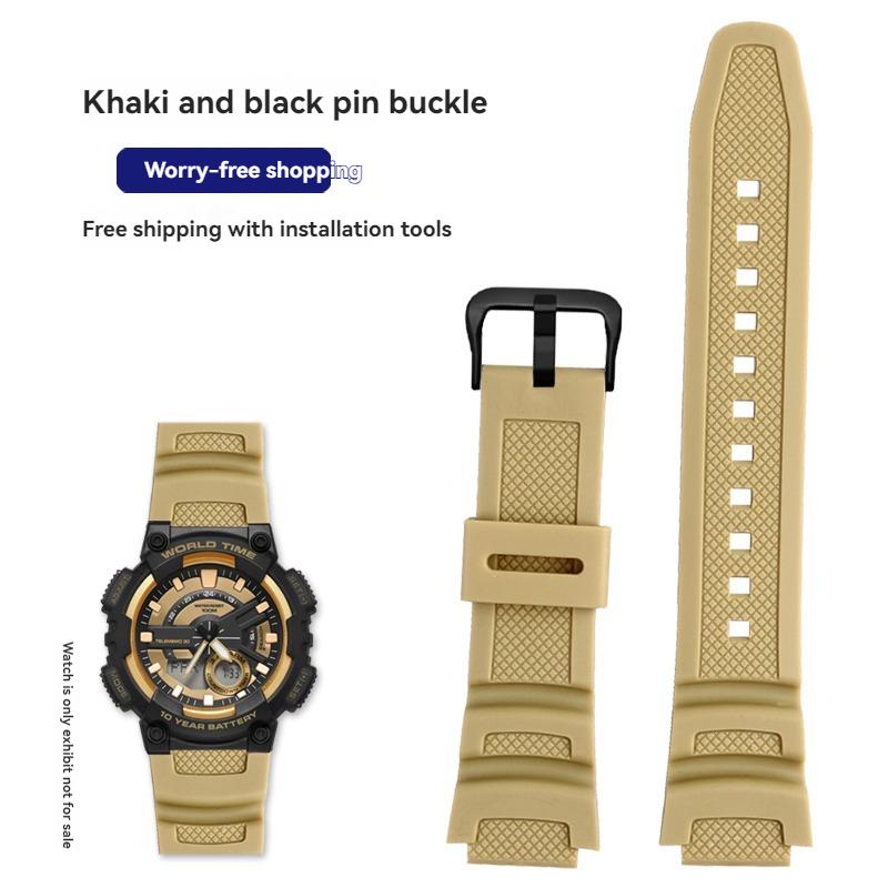 Ремешок из смолы и силикона W218H для часов Casio AE-1200 AE-1100 SGW-300 SGW-400 MRW200, Сменный ремешок, Спортивный браслет