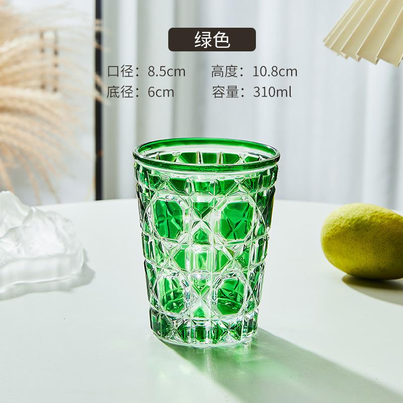 Европейский стиль Цветной хрустальный стакан для виски Пивной бокал Кружка для кофе латте Бытовая посуда для напитков Вечеринка Ресторан Бокалы для вина Чашка