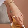 Women's Butterfly Pendant Chain Bracelet-Ring Jewelry