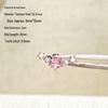 Sparkling Zirconium Titanium Heart & Cross Cartilage Ear Studs - Light Luxury Niche Jewelry