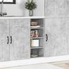Vidaxl Dolna Szafka Betonowa Szara 30X44,5X81,5 Cm Drewno Klejone