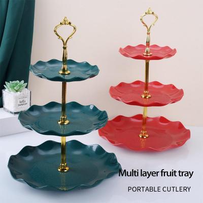 Европейская многослойная фруктовая тарелка для гостиной — идеально подходит для конфет, закусок и десертов